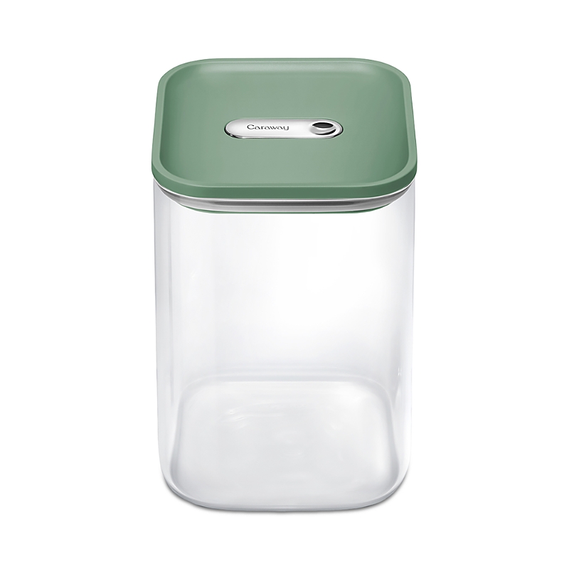 Caraway 4.3 Qt Glass Container In Green