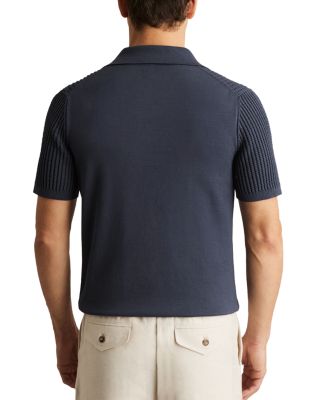 Short Sleeve Open Collar Polo Shirt