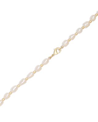 Stone Charm Jewelry Freshwater Pearl & Stone Dangle Charm Necklace, 16-18"