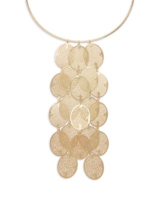 Rio Filigree Oval Structured Statement Necklace, 5"
