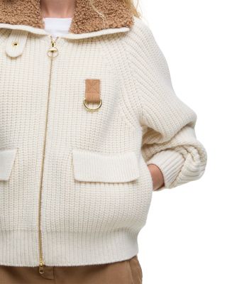 Marla Knitted Bomber Cardigan Sweater