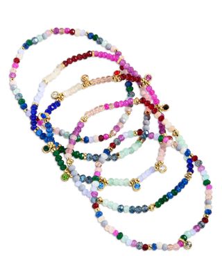 Semi Precious Stone Indya Layered Stretch Bracelet