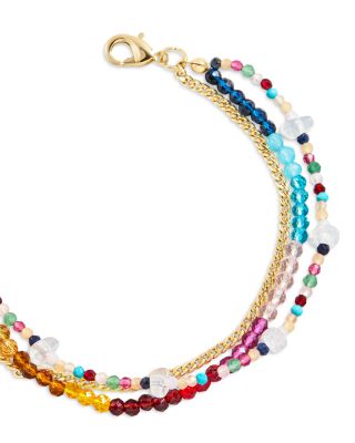 Semi Precious Stone Layered Bracelet