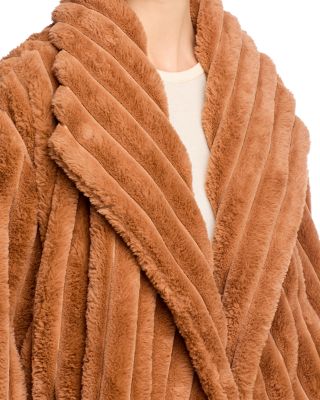 Quilted Faux Fur Coat