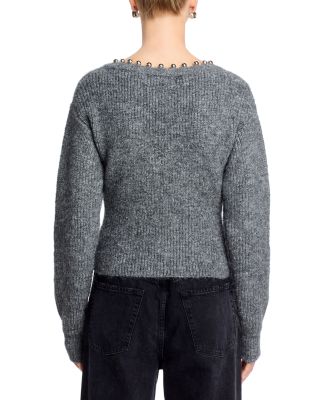 Silver Lining Metallic Trim Sweater