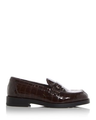 Women&#39;s Ivy Croc Embossed Loafers 