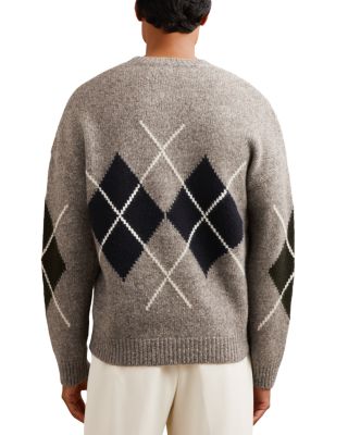 Cooke Relaxed Fit Crewneck Argyle Sweater