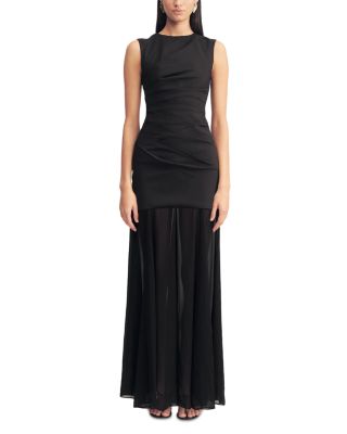 Shona Joy Blainey Open Back Dress In Black