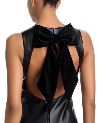 Wynell Faux Leather Dress