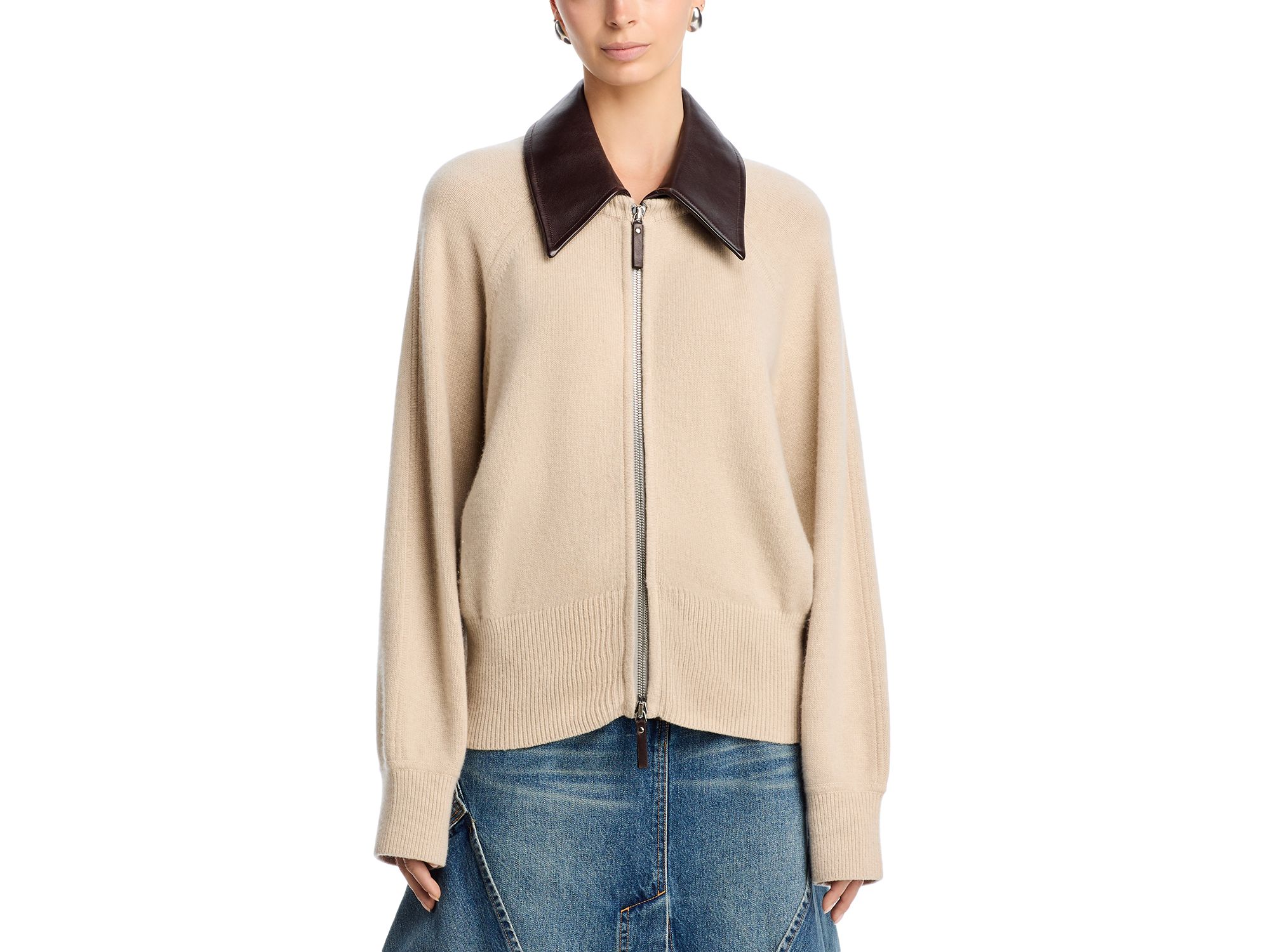 Conrad Cashmere Zippered Jacket - Image 1
