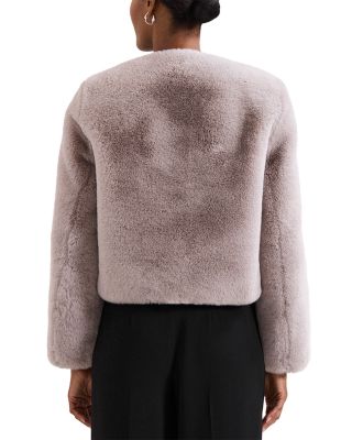 Crystal Faux Fur Coat