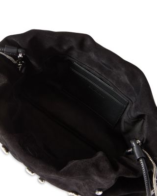 Small Crystal & Suede Bag