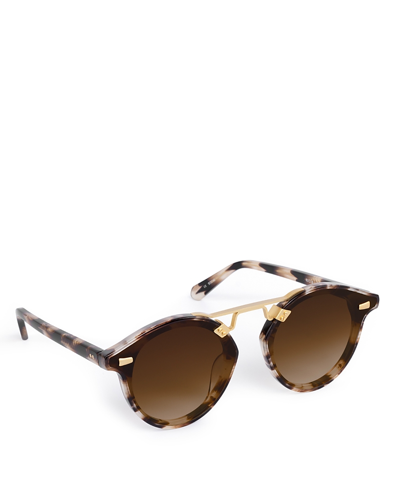 Krewe Round Sunglasses, 63mm