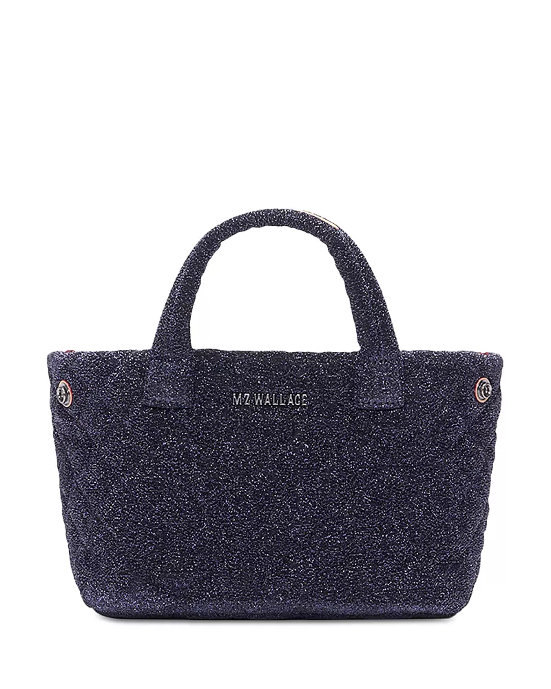 Mz Wallace Metro City Mini Shimmer Quilted Tote Bag