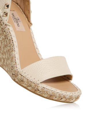 Women's Rockstud Espadrille Wedge Sandals