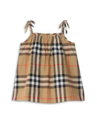 Girls' Check Cotton Dress with Bloomers - Baby