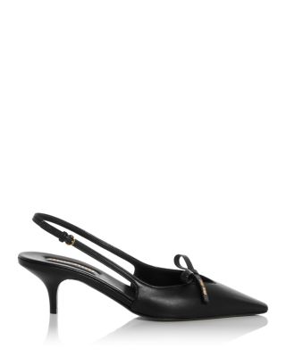 Women's Bow Slingback Pumps
