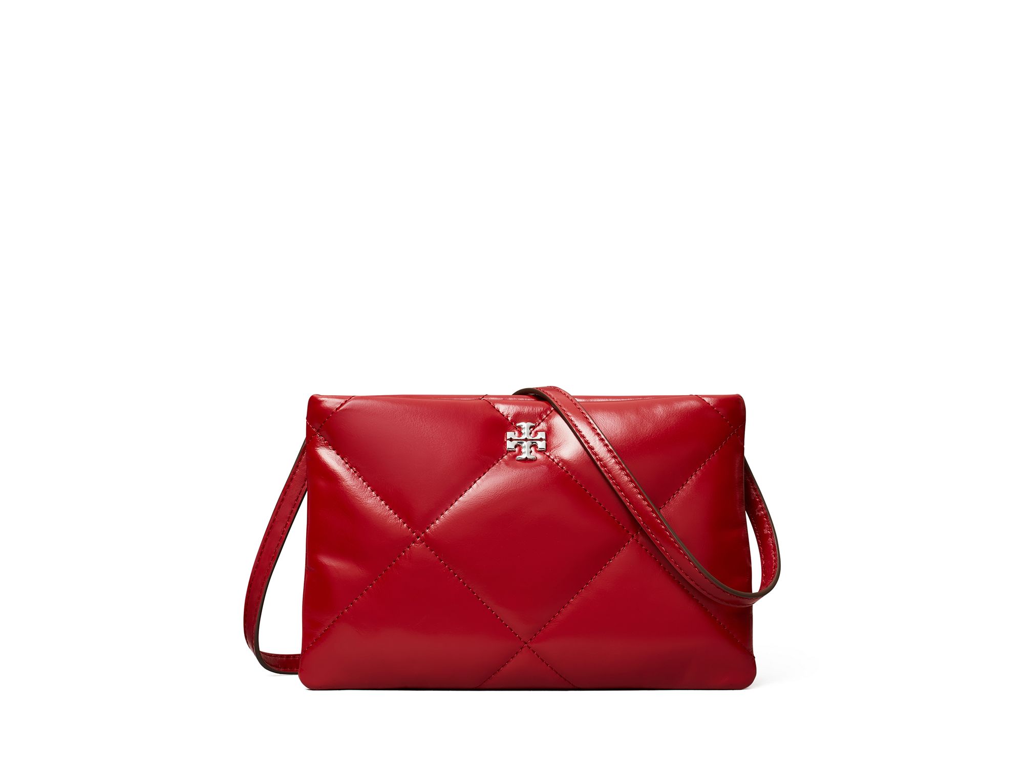 Kira Diamond Quilted Leather Crossbody Bag - Image 1