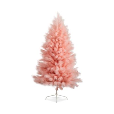Artificial Pink Pampas Grass 6&#39; Christmas Tree