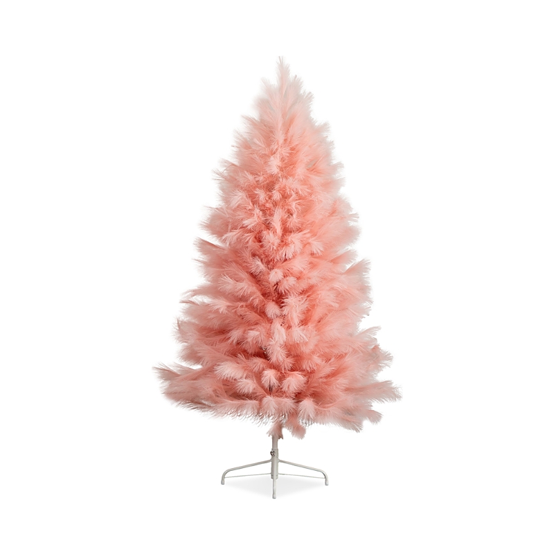 Nearly Natural 6ft. Artificial Pink Pampas Grass Christmas Tree In Pink