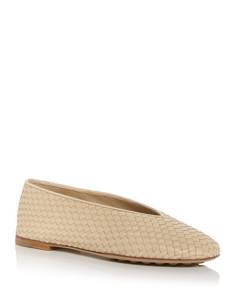 Bottega Veneta Women's Rosa Intrecciato Ballet Flats