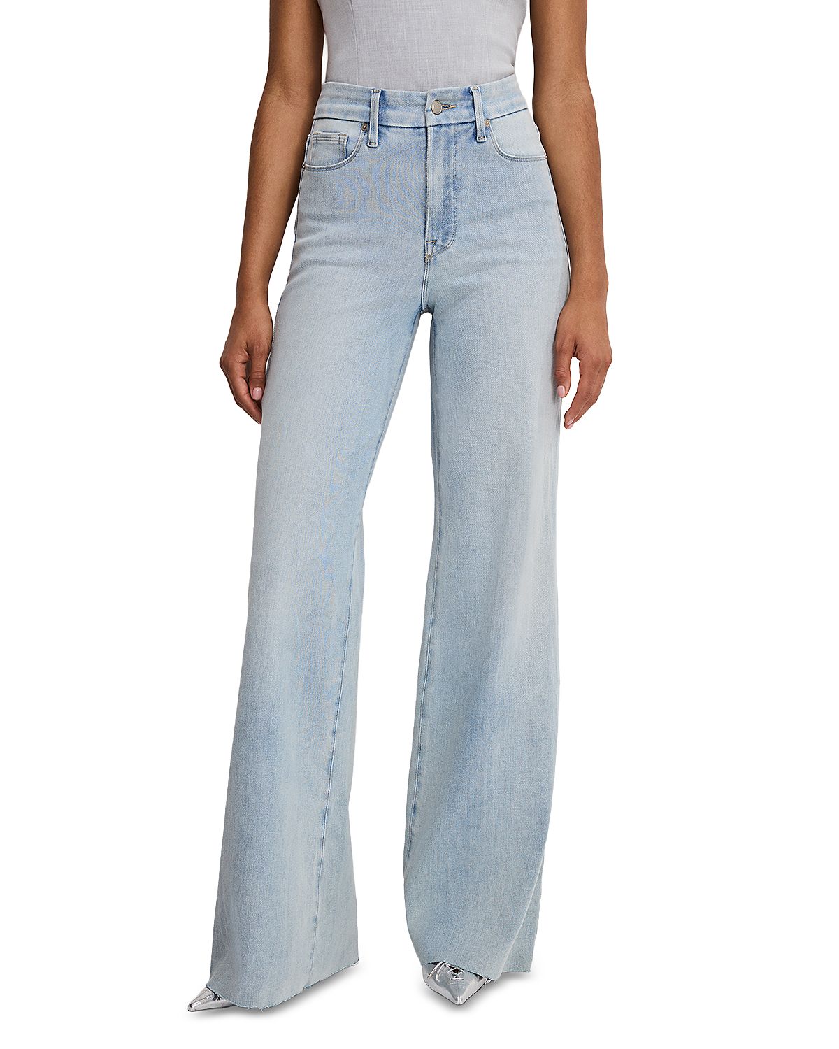 Good American Good Waist Palazzo Jeans