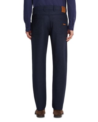 Slim Fit Wool and Cashmere Roccia Pants