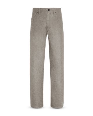 Slim Fit Wool and Cashmere Roccia Pants
