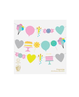 It's A Birthday Garland, Set of 16 Pieces and Hanging Twine