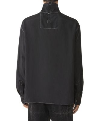  Silk High Neck Top