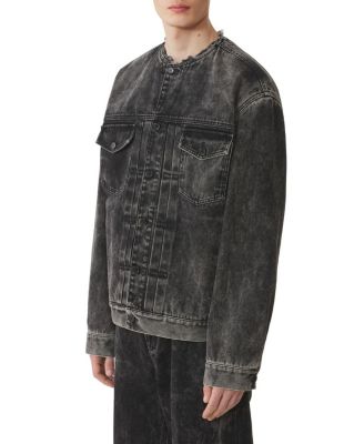  Loose Fit Washed Denim Jacket