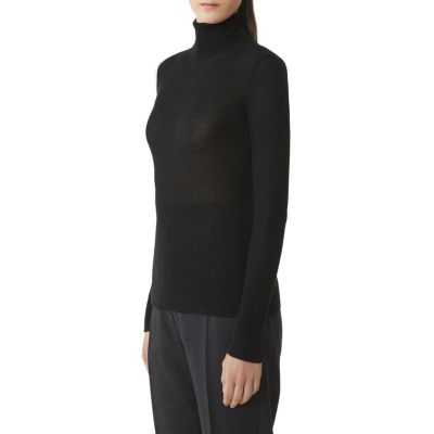  Merino Wool and Silk Turtleneck Sweater