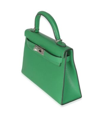 Mini Sellier Kelly 20 II PHW Leather Handbag