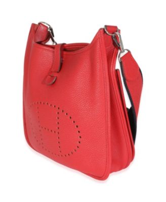 Pre-Owned HermA s Evelyne PM Leather Handbag