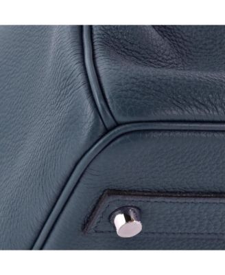 Birkin 40 Handbag Blue Togo with Palladium Hardware