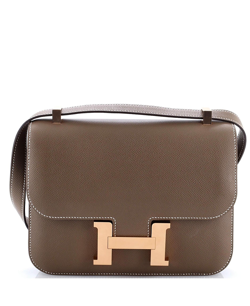 Click to view more detailed imagery on our partner's website Pre-owned Pre-owned Hermes Hermes 24 Constance Nm Bag Epsom In Gray