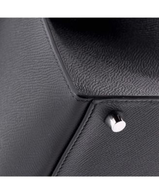 Kelly 32 Handbag Black Epsom with Palladium Hardware