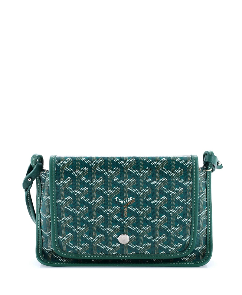 Pre-owned Pre-owned Goyard  Goyard Plumet Clutch Wallet Coated Canvas In Green