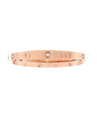  Double Love Bracelet 18K Rose Gold with Diamonds