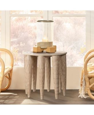  Naga Mango Wood Side Table