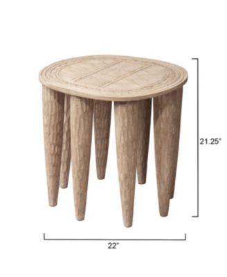  Naga Mango Wood Side Table
