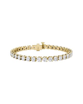  Tennis Bracelet, Large in 14K Gold, 9.25ctw Round Brilliant Lab Grown Diamonds, 7"