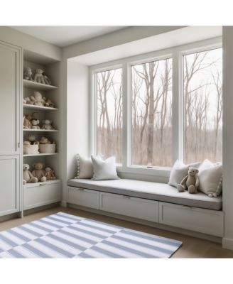  Reversible Baby Playmat - Antelope + Stripe Design – Soft, Non-Toxic Foam – Waterproof, Easy to Clean