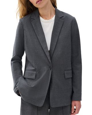Jennifer Striped Combo Blazer & Vest Set