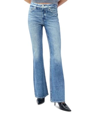 Miramar Ponte Dahlia Mid Rise Sweatpant Jeans in Minet