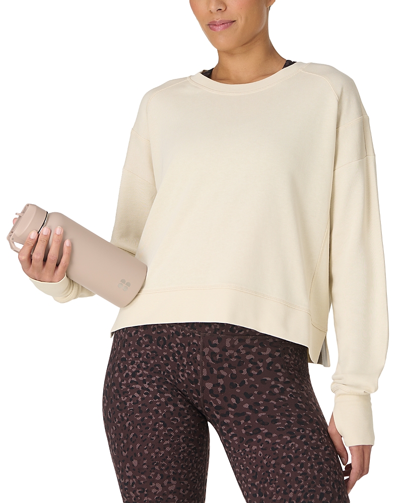 Sweaty Betty After Class Cropped Sweatshirt In Multi