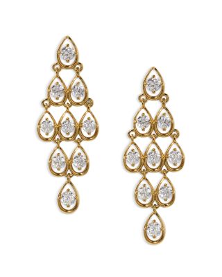 It Girl Cubic Zirconia Kite Drop Earrings