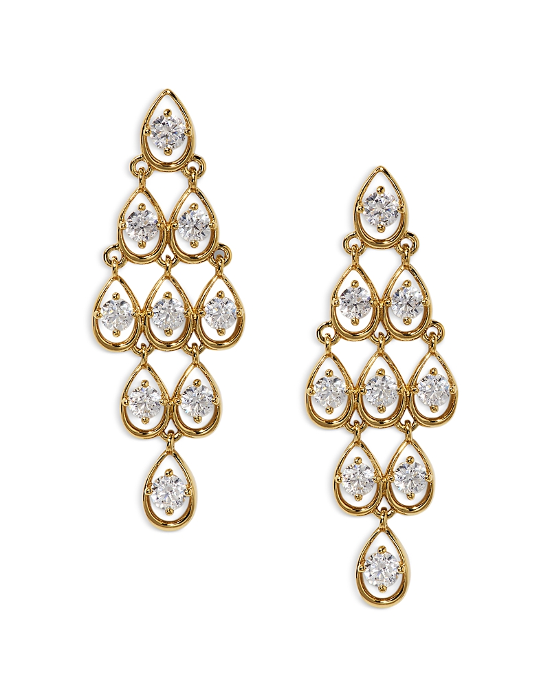 Nadri It Girl Cubic Zirconia Kite Drop Earrings In Gold