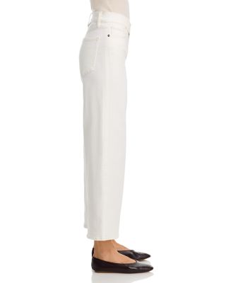 Le Pixie High Rise Ankle Slim Palazzo Jeans in Au Natural