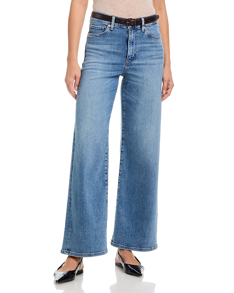 Frame Le Slim Palazzo High Rise Jeans in Clue